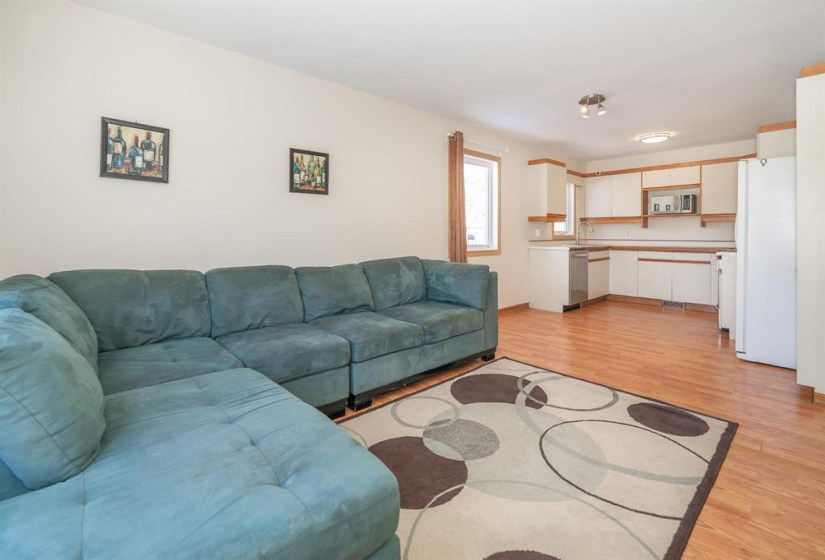 Family room looking towards the kitchen