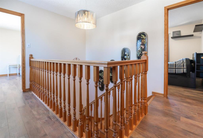 Landing at the top of the stairs