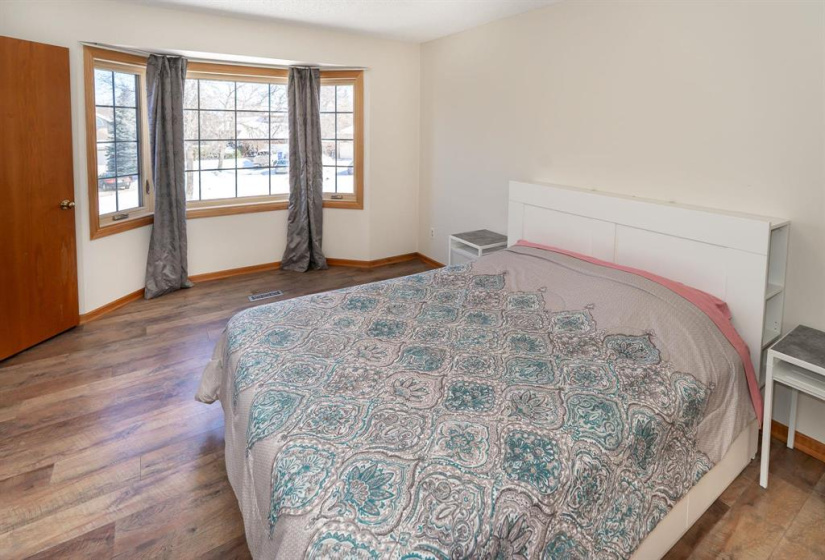 Primary bedroom with newer windows