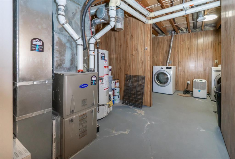 Mechanicals and laundry are off to the side