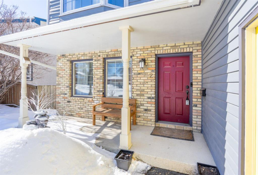 Covered porch is perfect spot for your morning coffee