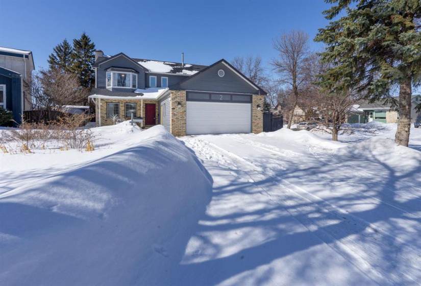 Newer asphalt driveway