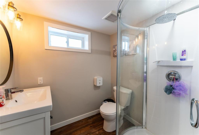 3 piece lower level bathroom