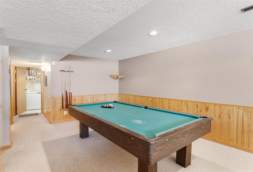 Pool table can stay or go.
