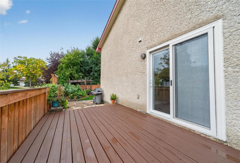 Patio Doors off Kitchen to the Pressure Treated Deck