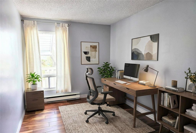 Virtually staged Bedroom 3