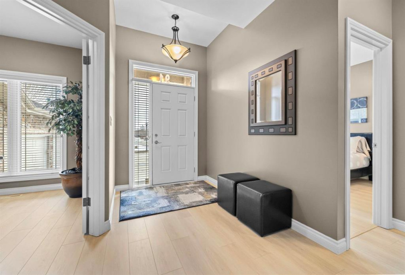 Spacious front entryway