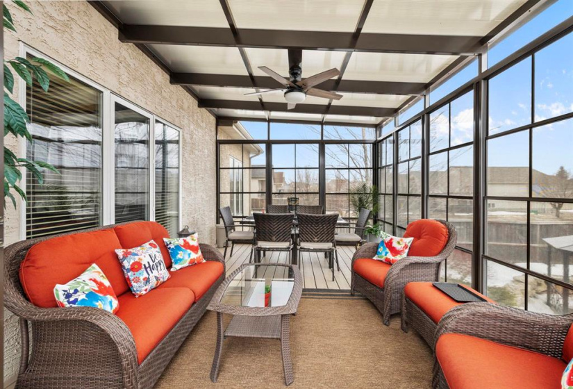 Gorgeous 3 season sunroom