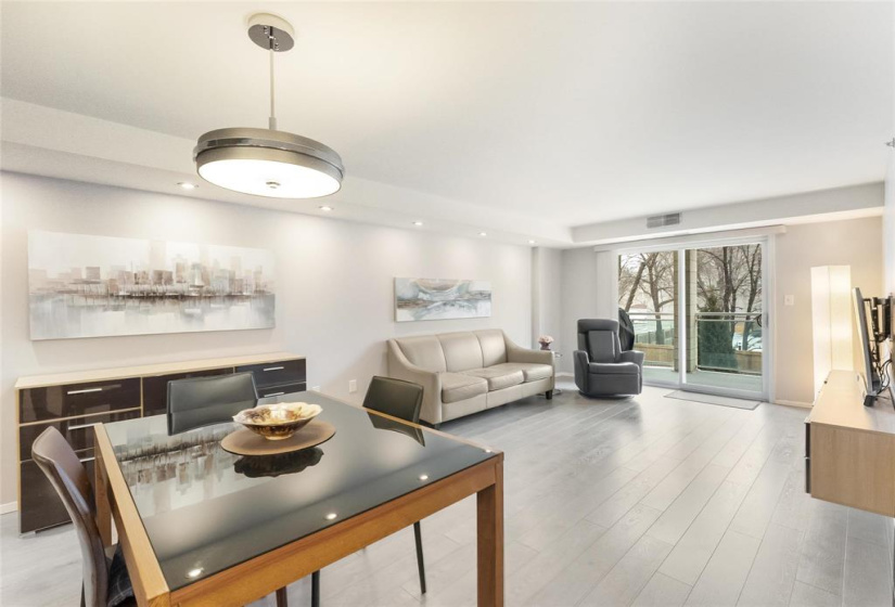 Dining area to living room. Buffet and entertainment centre included