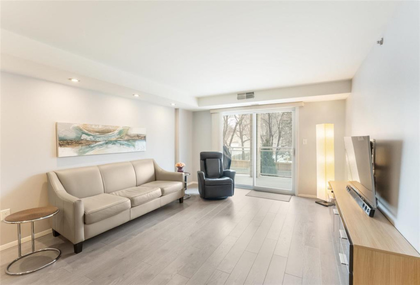 Patio doors to East facing balcony