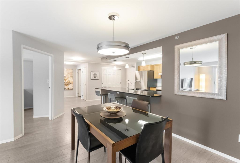 Door is to second bedroom