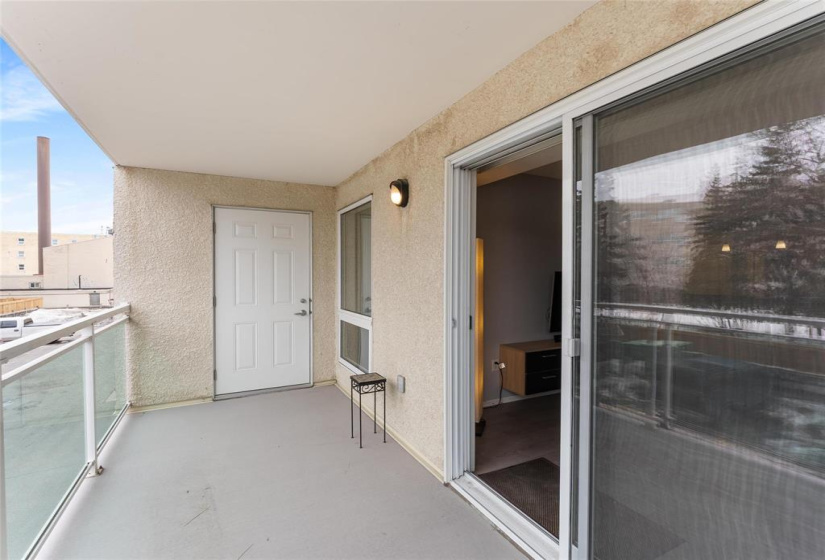 Furnace and storage on the balcony