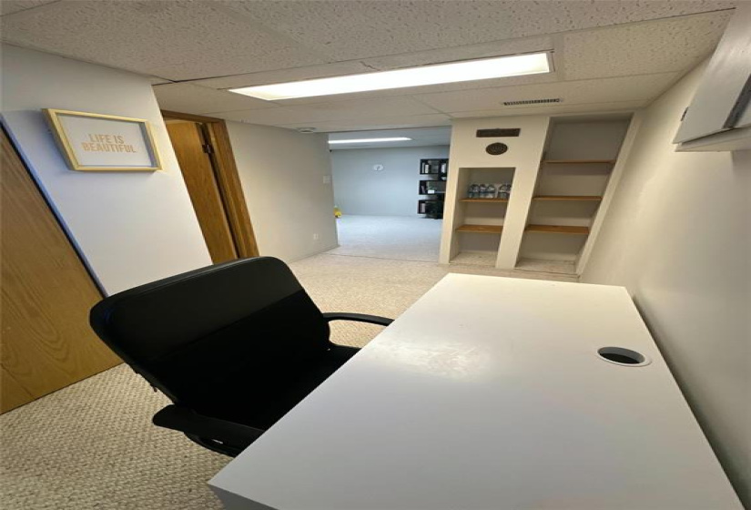 Lower level office area