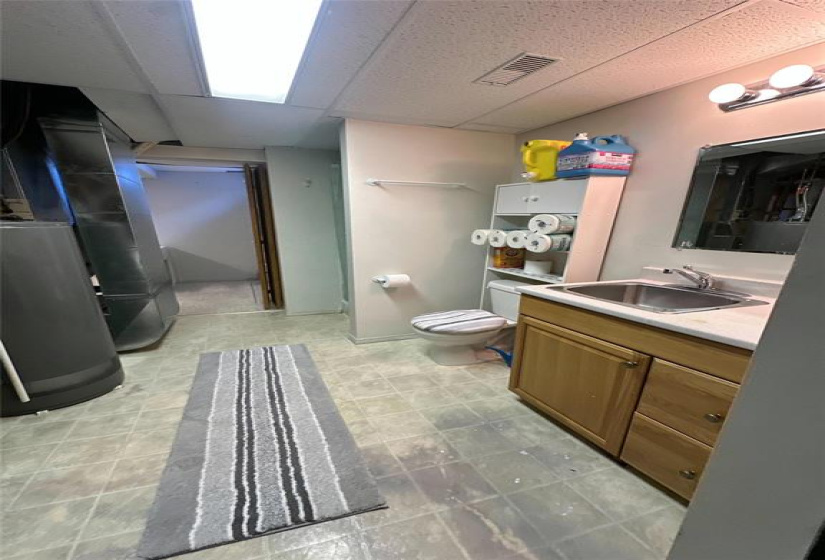 Basement Bathroom & Laundy area