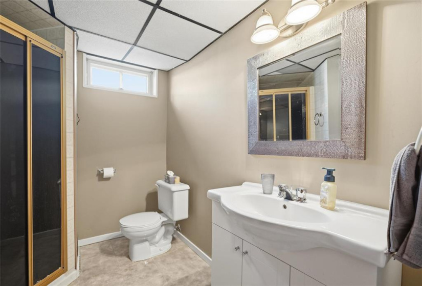 Second full bath in basement.