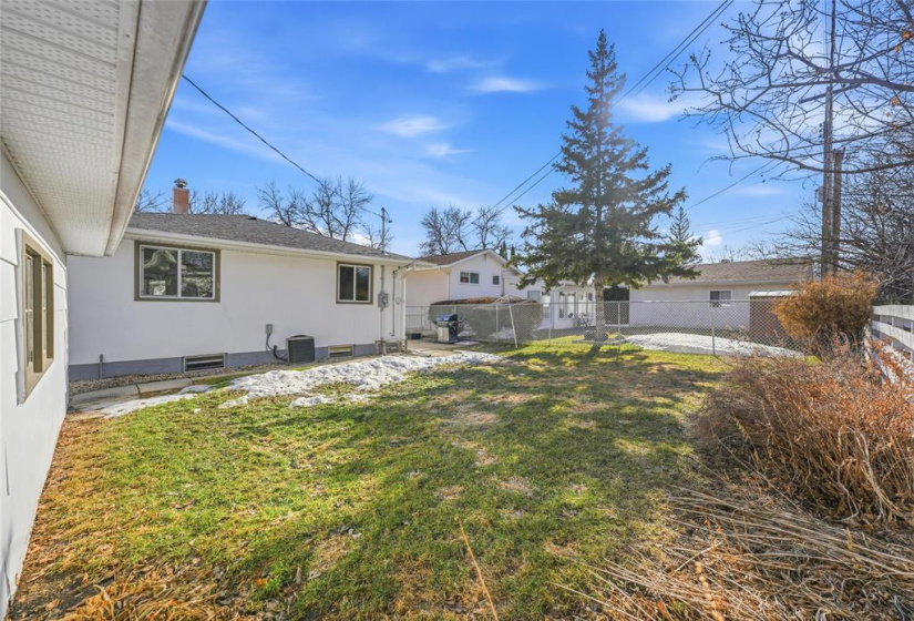 Everything blooms and fills out in the summertime. Lots of greenery.