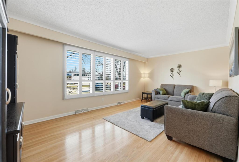 Gleaming hardwood floors.