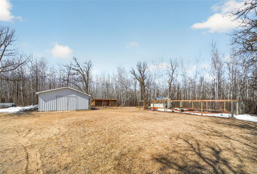 Fenced in garden area.