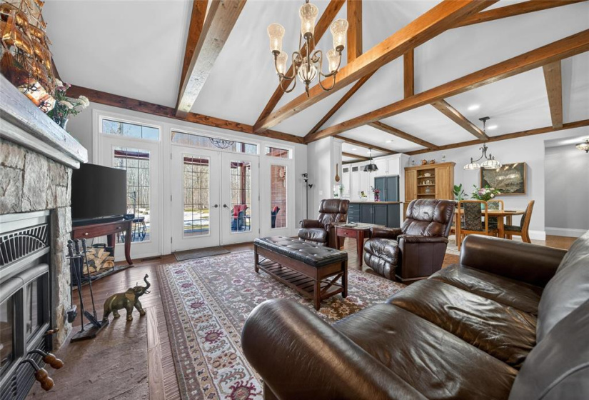 Bright open concept living space.