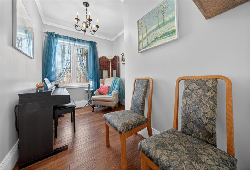 Den space off of living room.