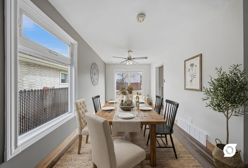 Dining area. Virtual staging