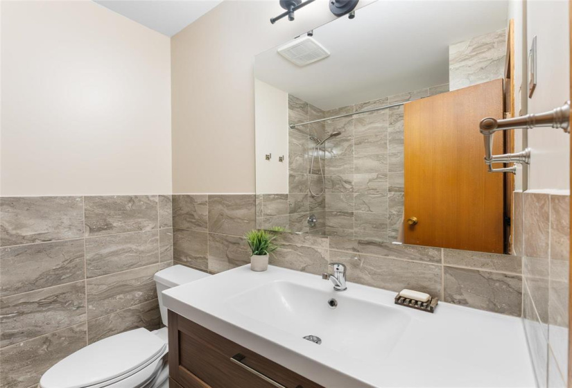 Updated main floor bathroom