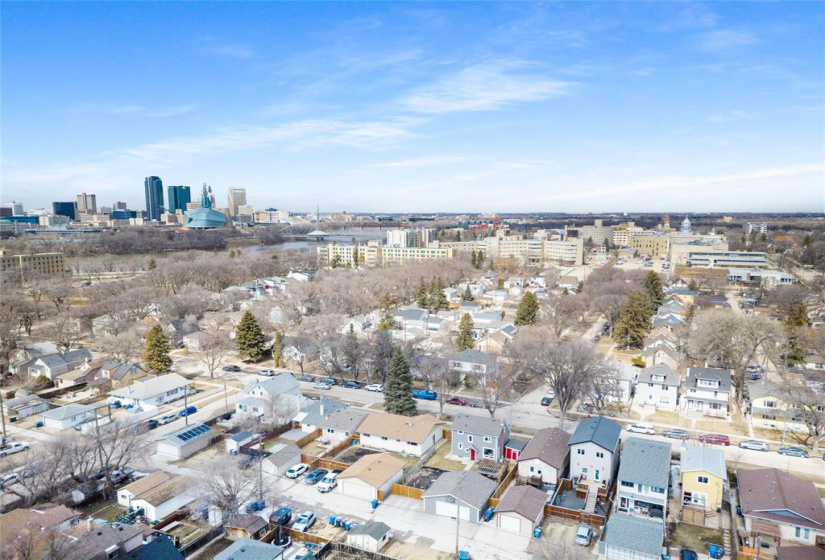 Just down the street, walking distance from St. Boniface hospital