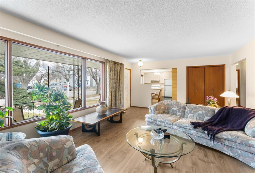 View to kitchen.  Kitchen was opened up a bit for a more open feel.