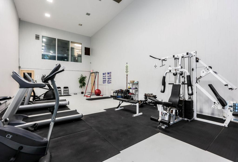 Gym with Updated equipment