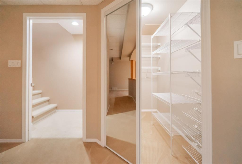 Loads of storage downstairs