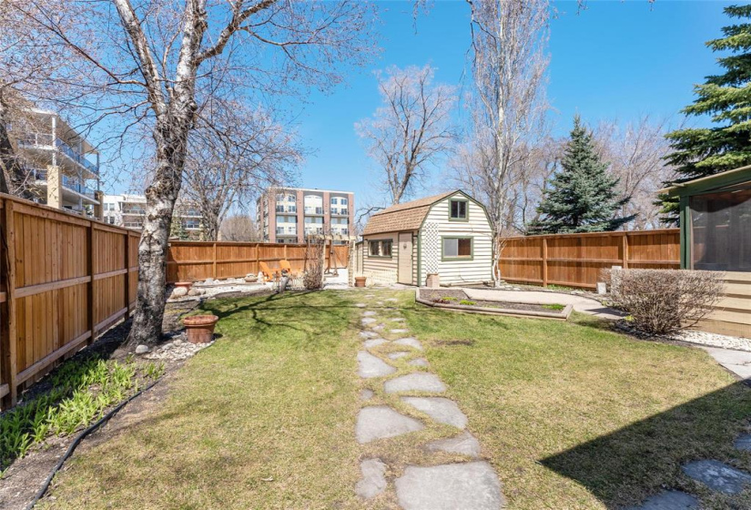 Large back yard