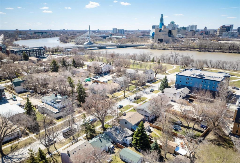 West view from home.  View of The Forks