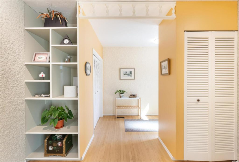 Built in shelves