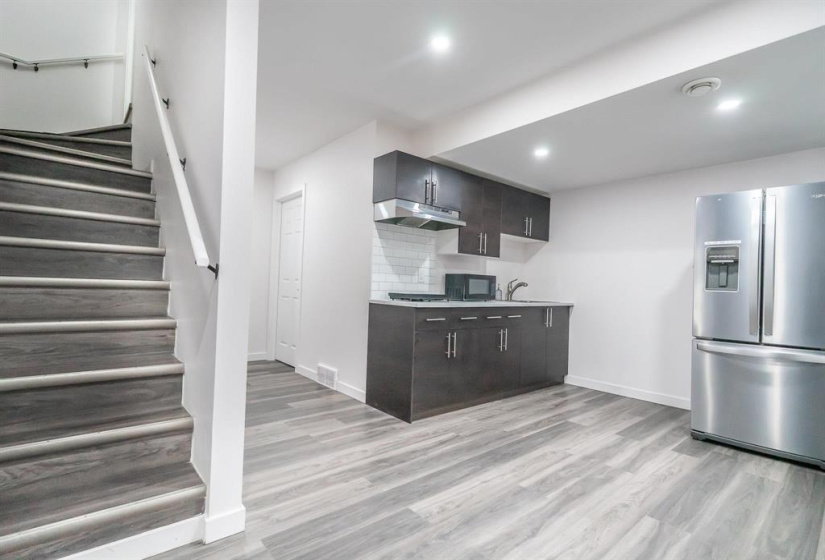 Basement with separate side door entrance