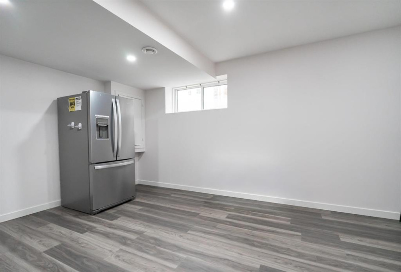 Virtually staged rec-room