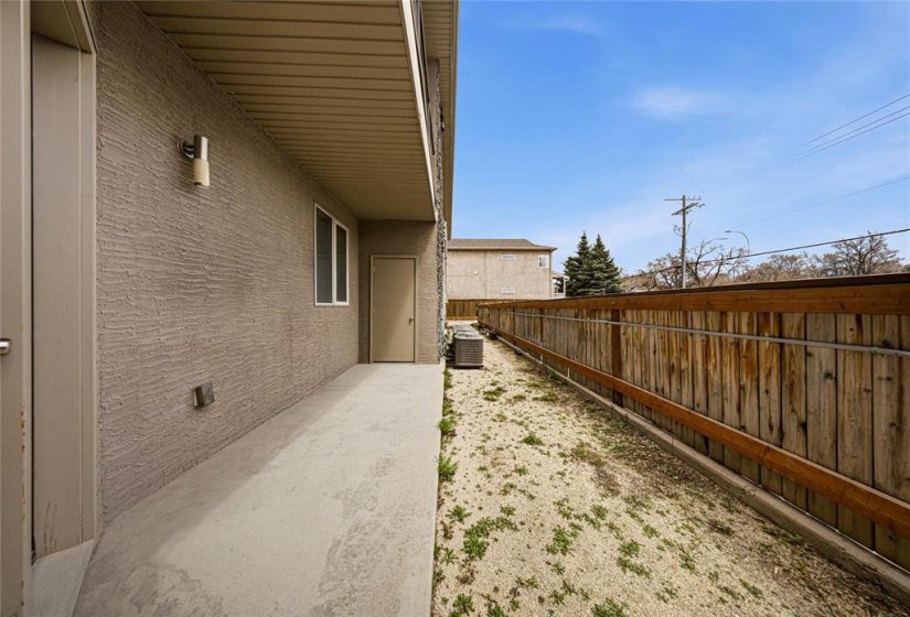 Door to outdoor storage room