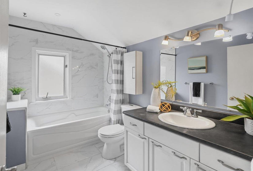Upper level updated 4pc bath
