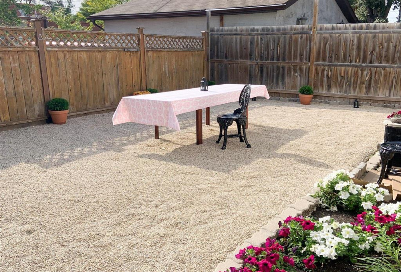 Low maintenance rear yard