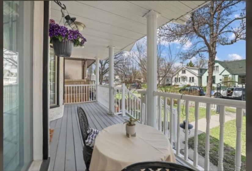 Inviting front porch