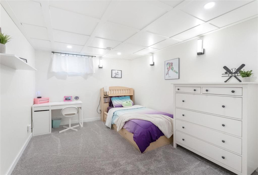 4th bedroom in basement