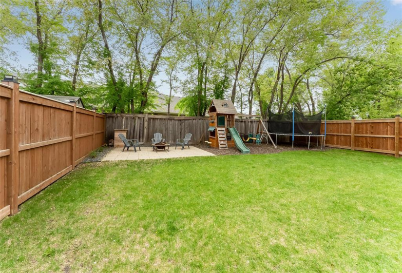 Deep fenced lot with lots of space