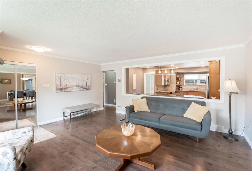 Open to the updated kitchen