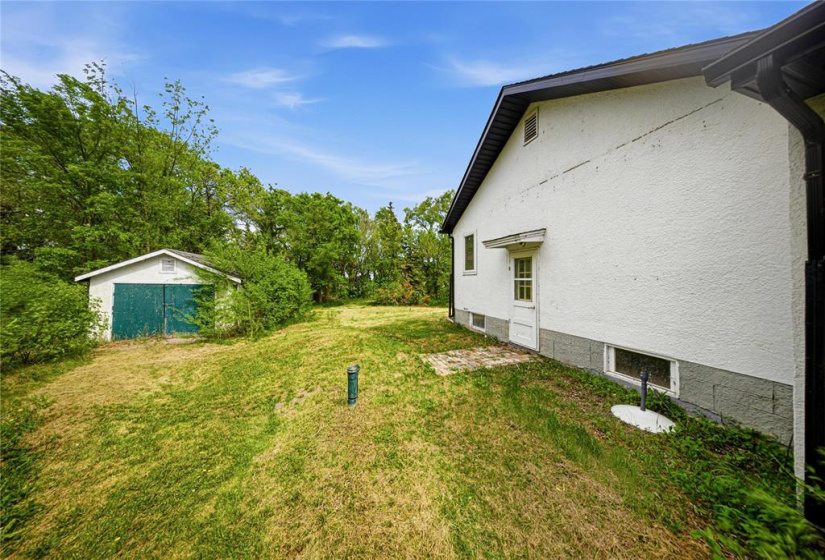 north side of house