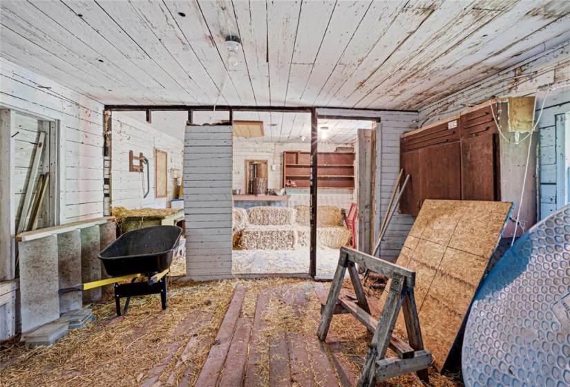 inside old barn/ storage