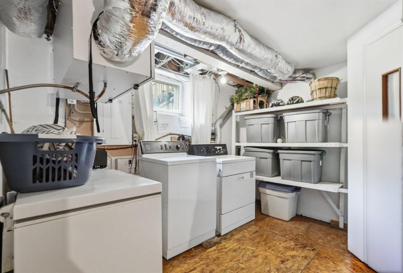 Lower level laundry room