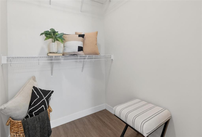 walk in closet off primary bedrrom