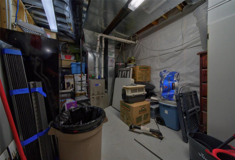 Basement storage room