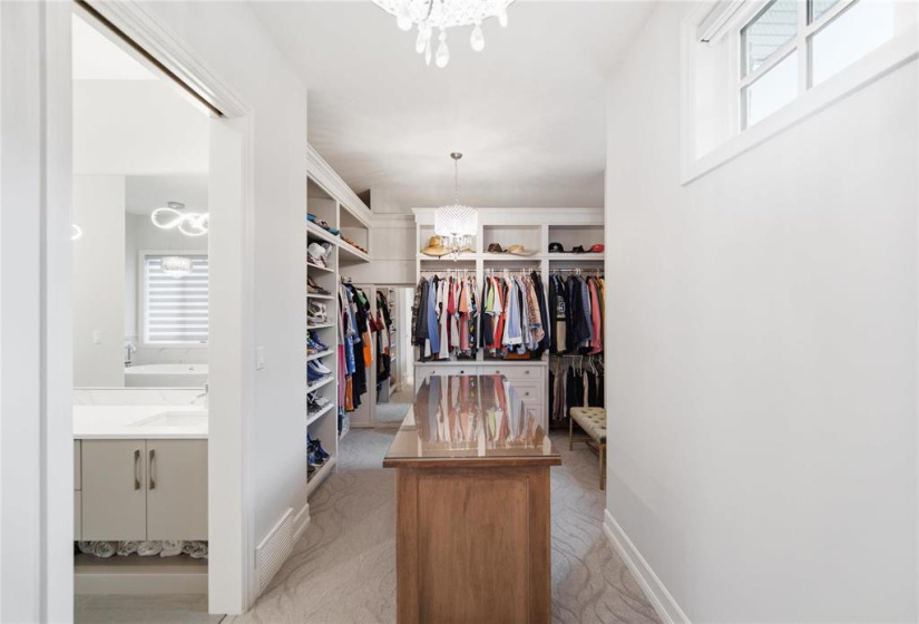 Boutique style walk in closet
