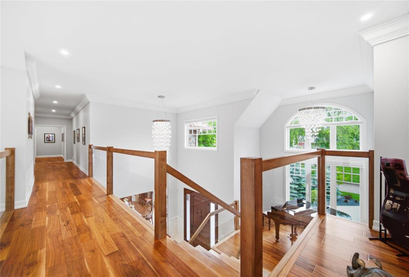 Catwalk connects the guest room to the other 3 second floor bedrooms