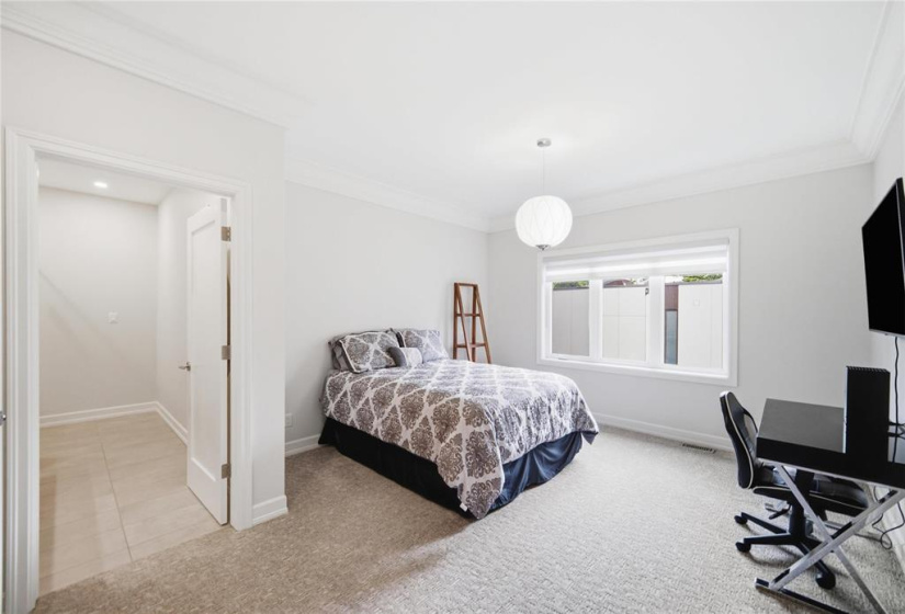 Second floor guest room with ensuite and walk in closet